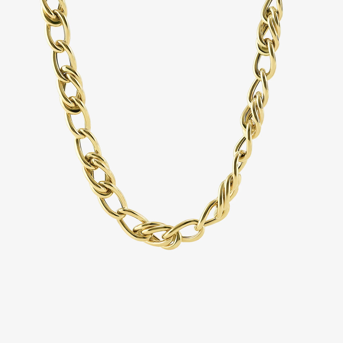 Aurelian Plain Gold Link Necklace