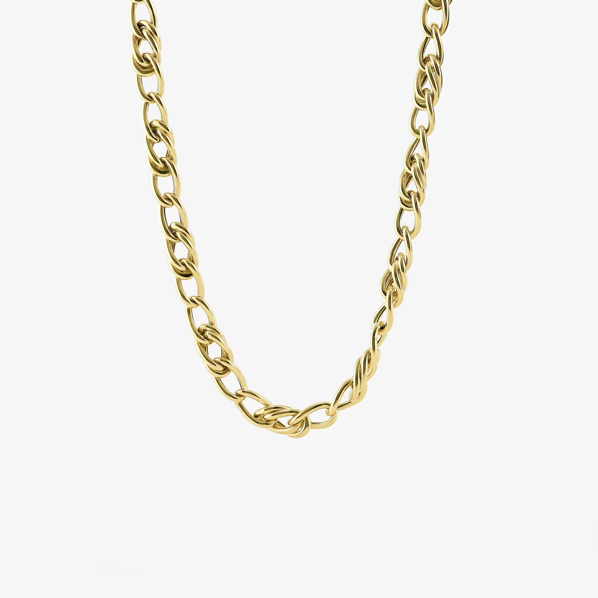Aurelian Plain Gold Link Necklace