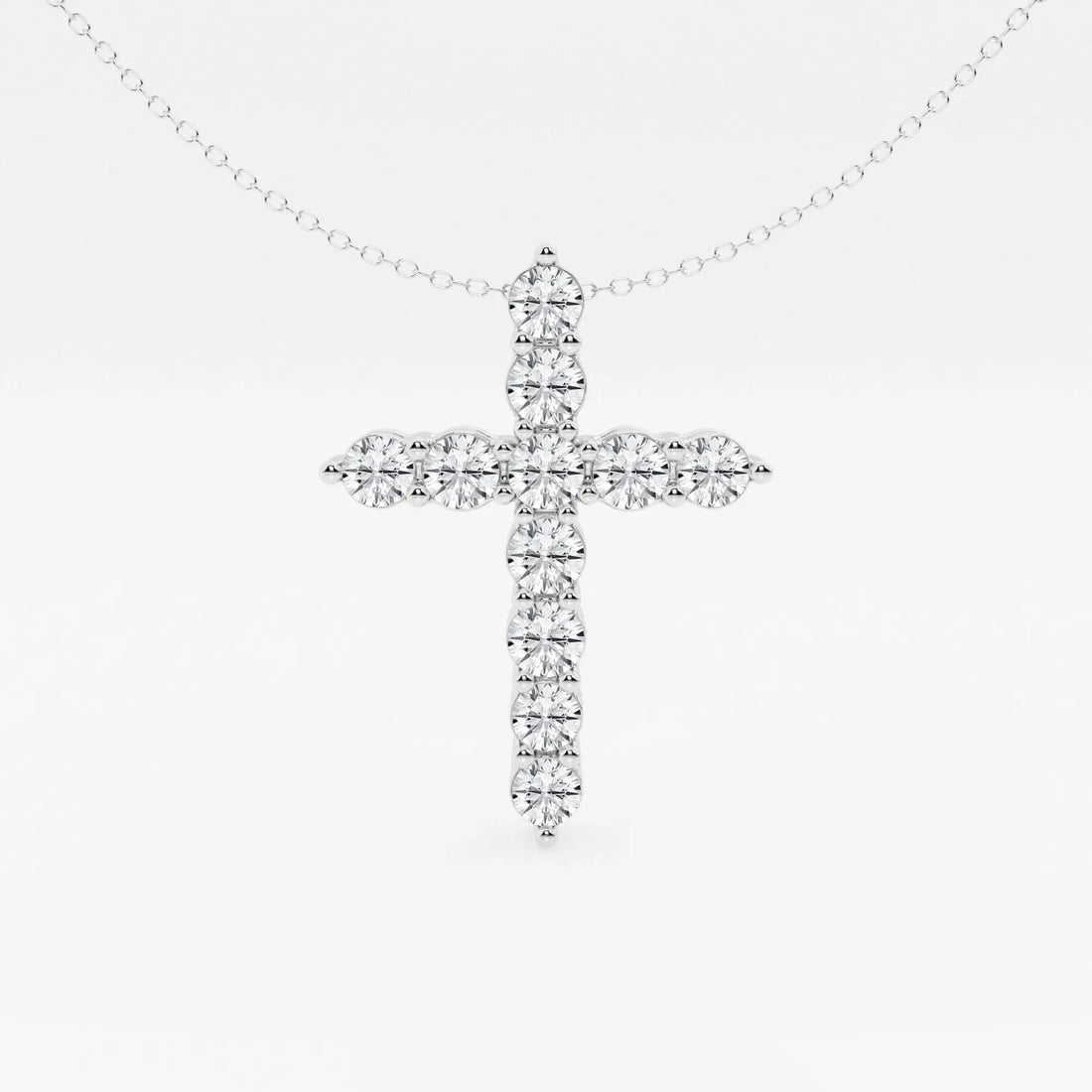 Seraphina Round Lab Grown Diamond Cross Pendant