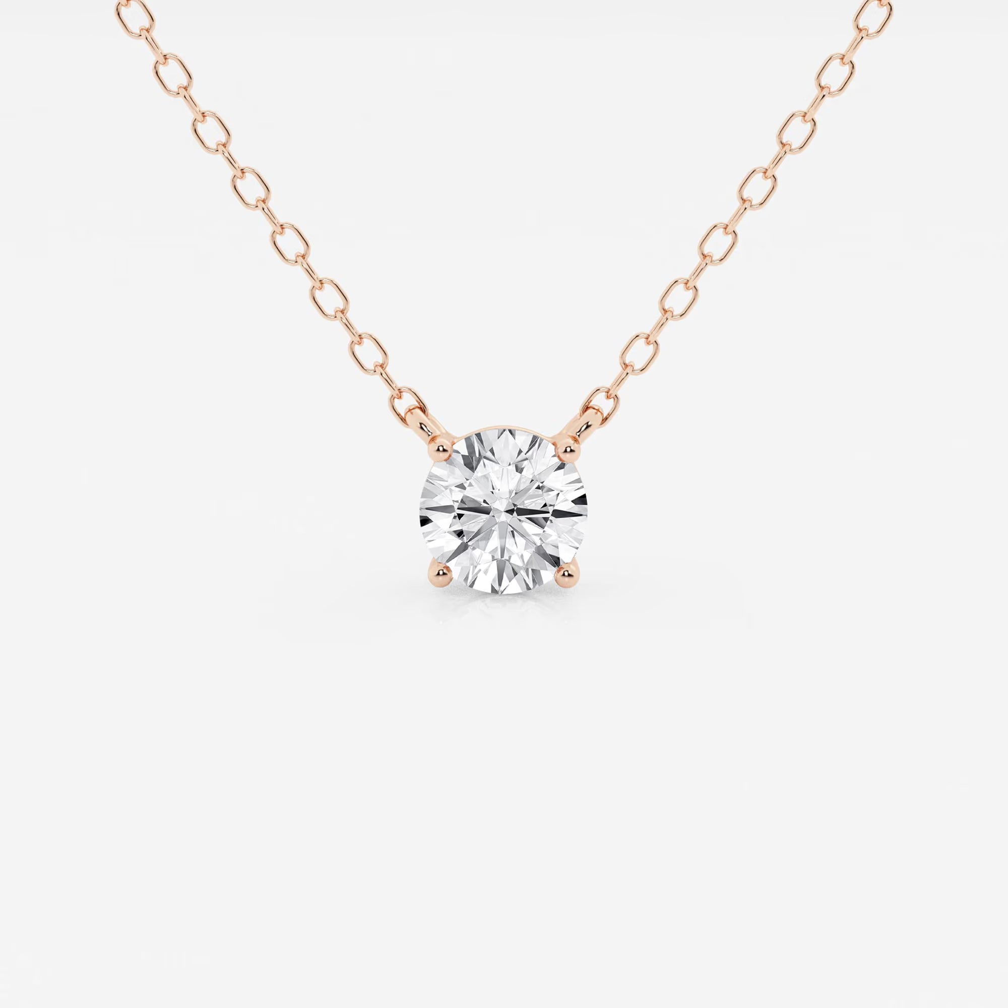 Celeste Round Lab Grown Diamond Solitaire Pendant