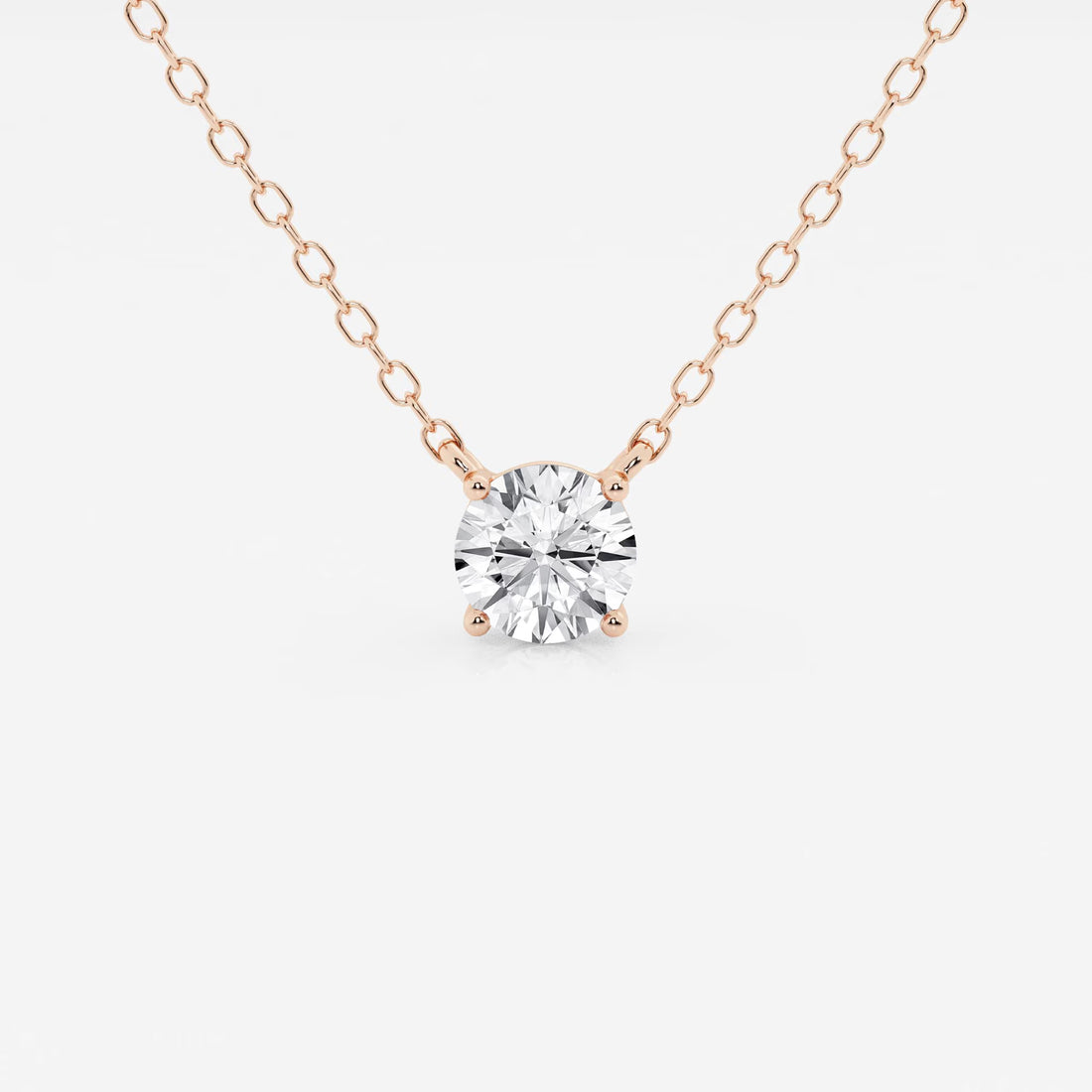 Celeste Round Lab Grown Diamond Solitaire Pendant
