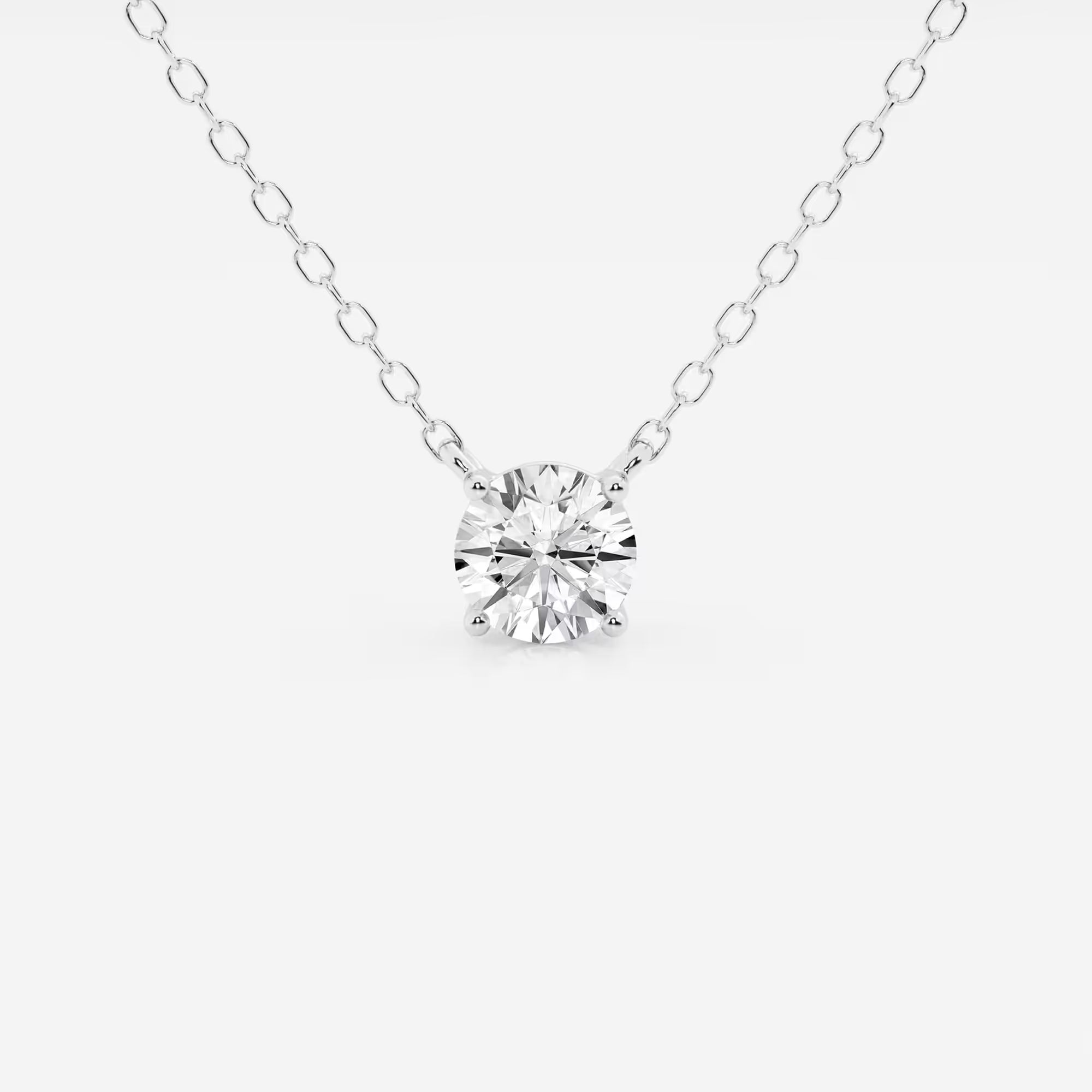 Celeste Round Lab Grown Diamond Solitaire Pendant