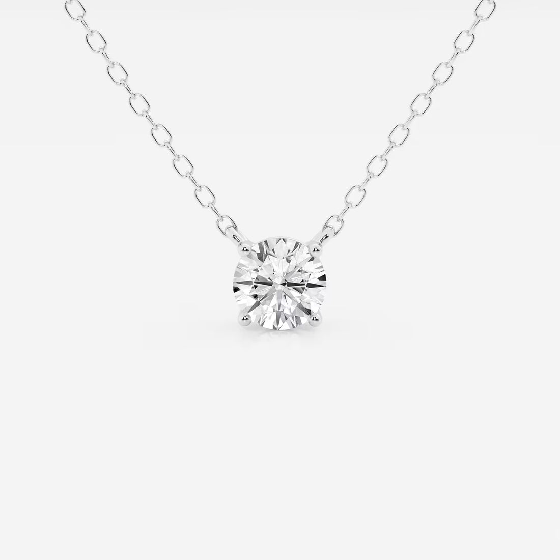 Celeste Round Lab Grown Diamond Solitaire Pendant