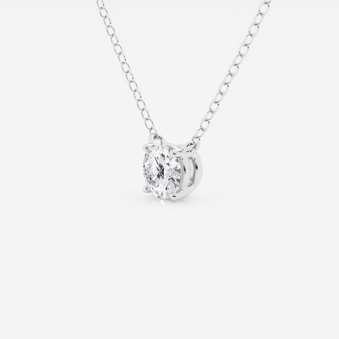 Celeste Round Lab Grown Diamond Solitaire Pendant