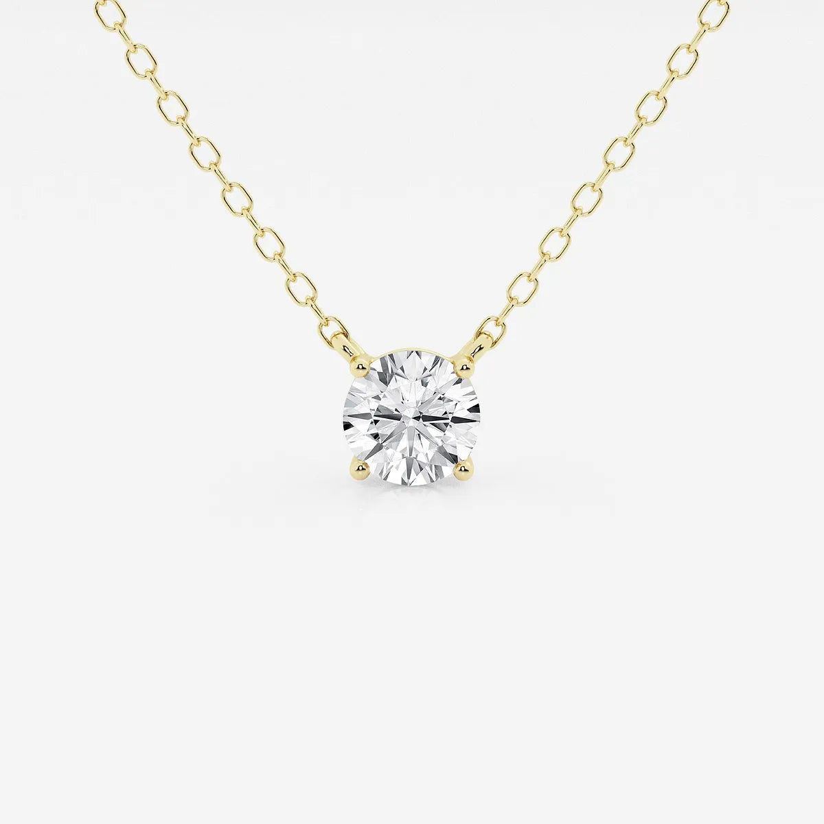 Celeste Round Lab Grown Diamond Solitaire Pendant