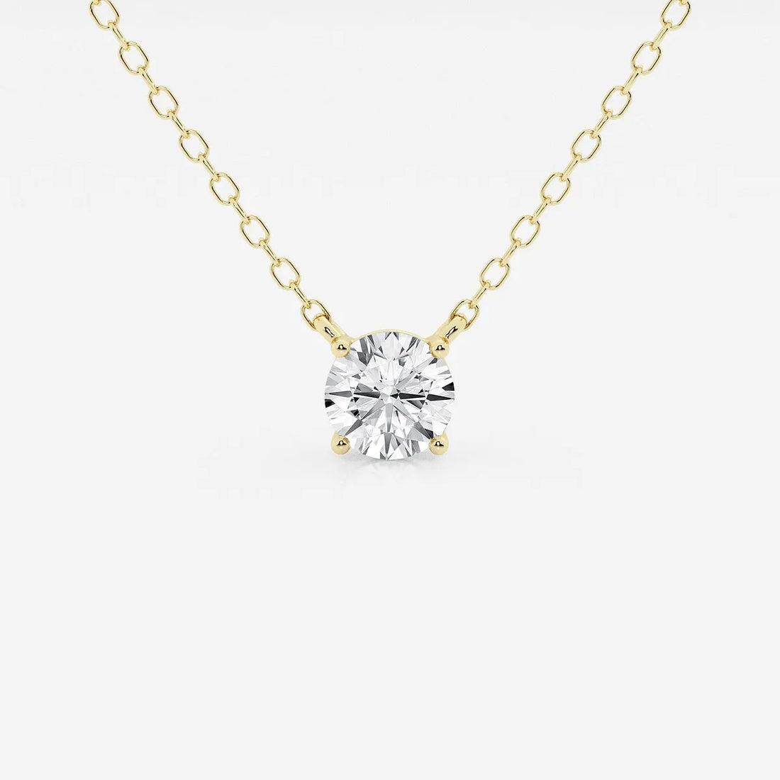 Celeste Round Lab Grown Diamond Solitaire Pendant