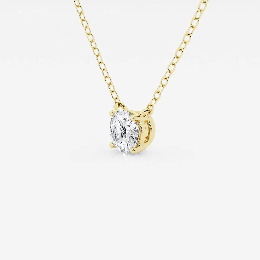 Celeste Round Lab Grown Diamond Solitaire Pendant