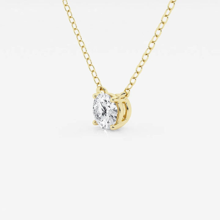 Celeste Round Lab Grown Diamond Solitaire Pendant