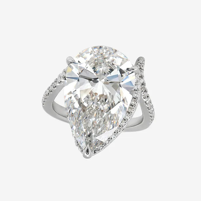 Oval Cut Three Stone Lab-Grown Diamond Engagement Ring