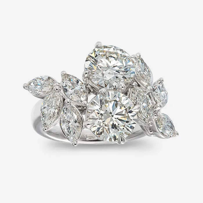Oval Cut Three Stone Lab-Grown Diamond Engagement Ring