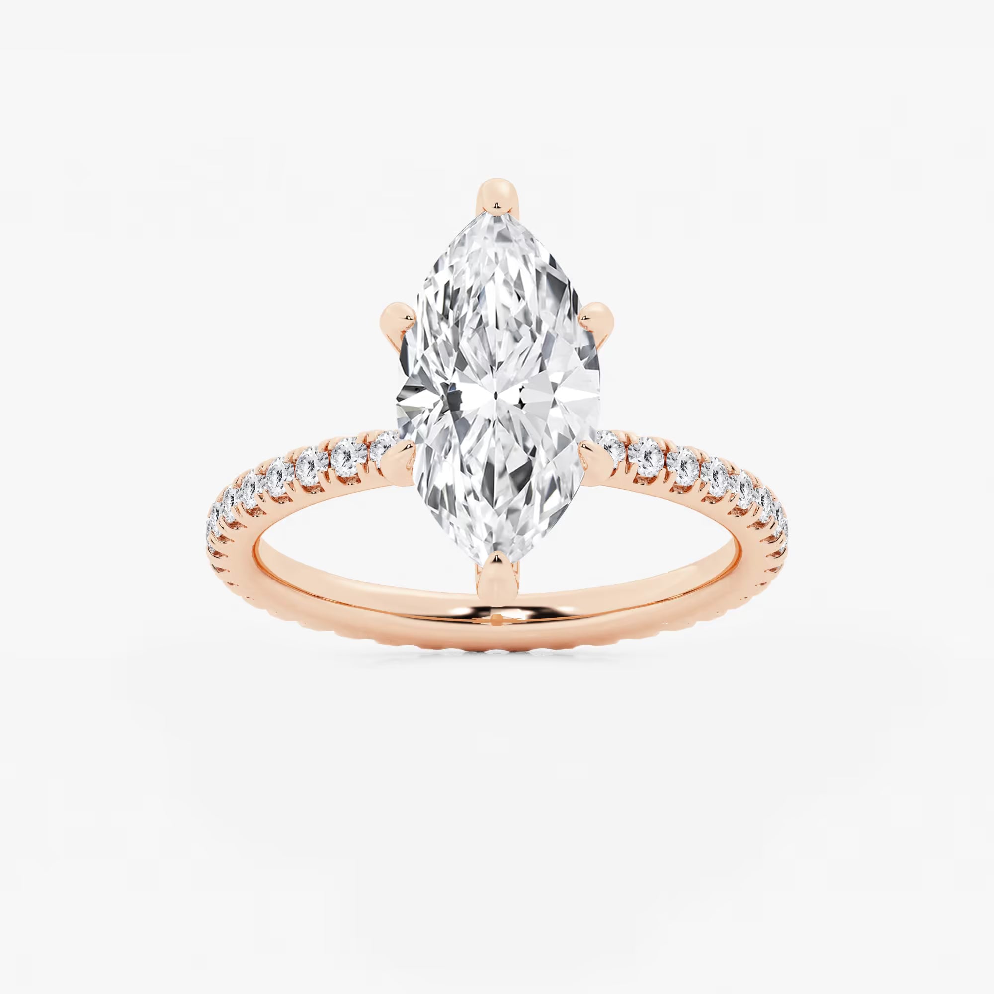 Celestia Marquise Lab-Grown Diamond Eternity Engagement Ring