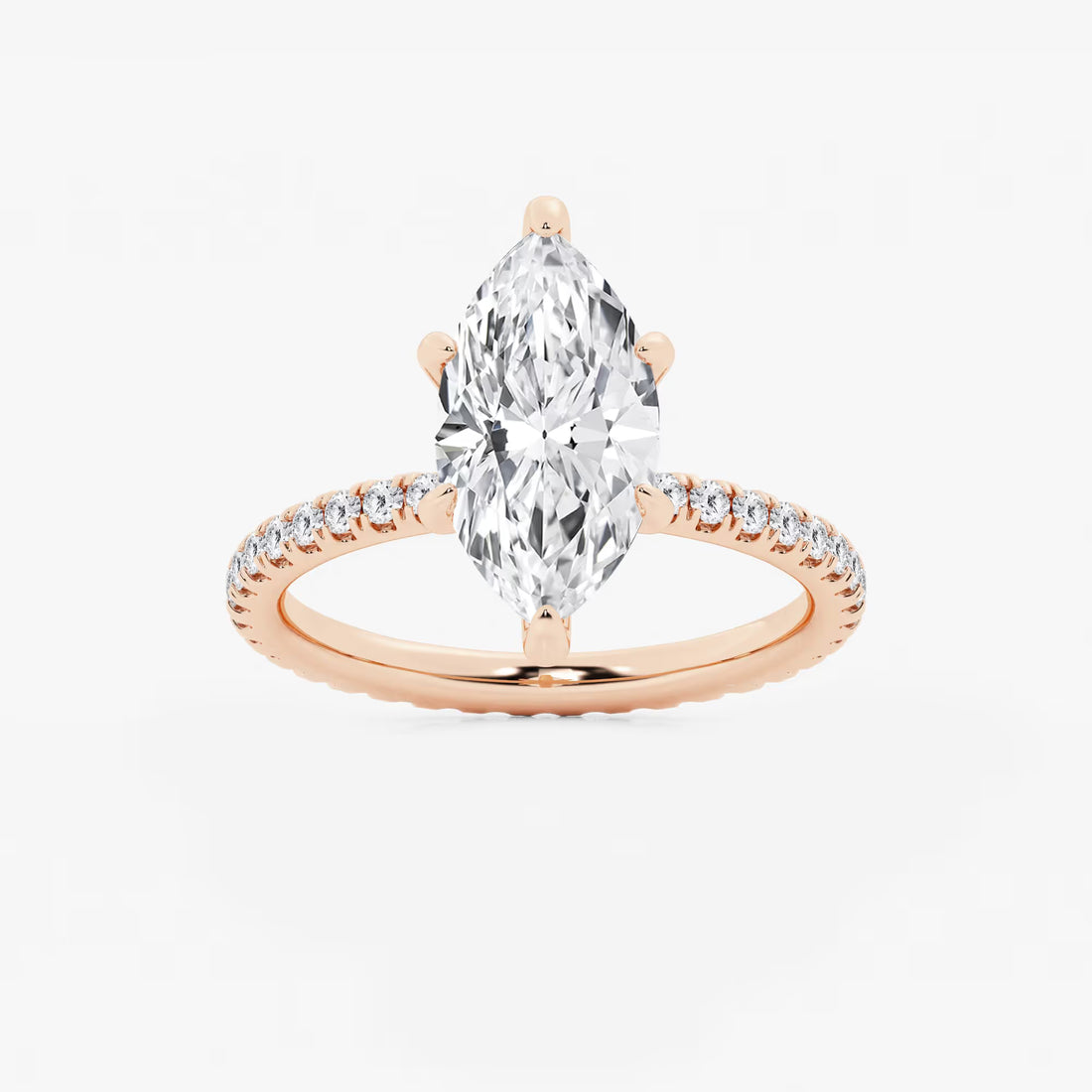 Celestia Marquise Lab-Grown Diamond Eternity Engagement Ring