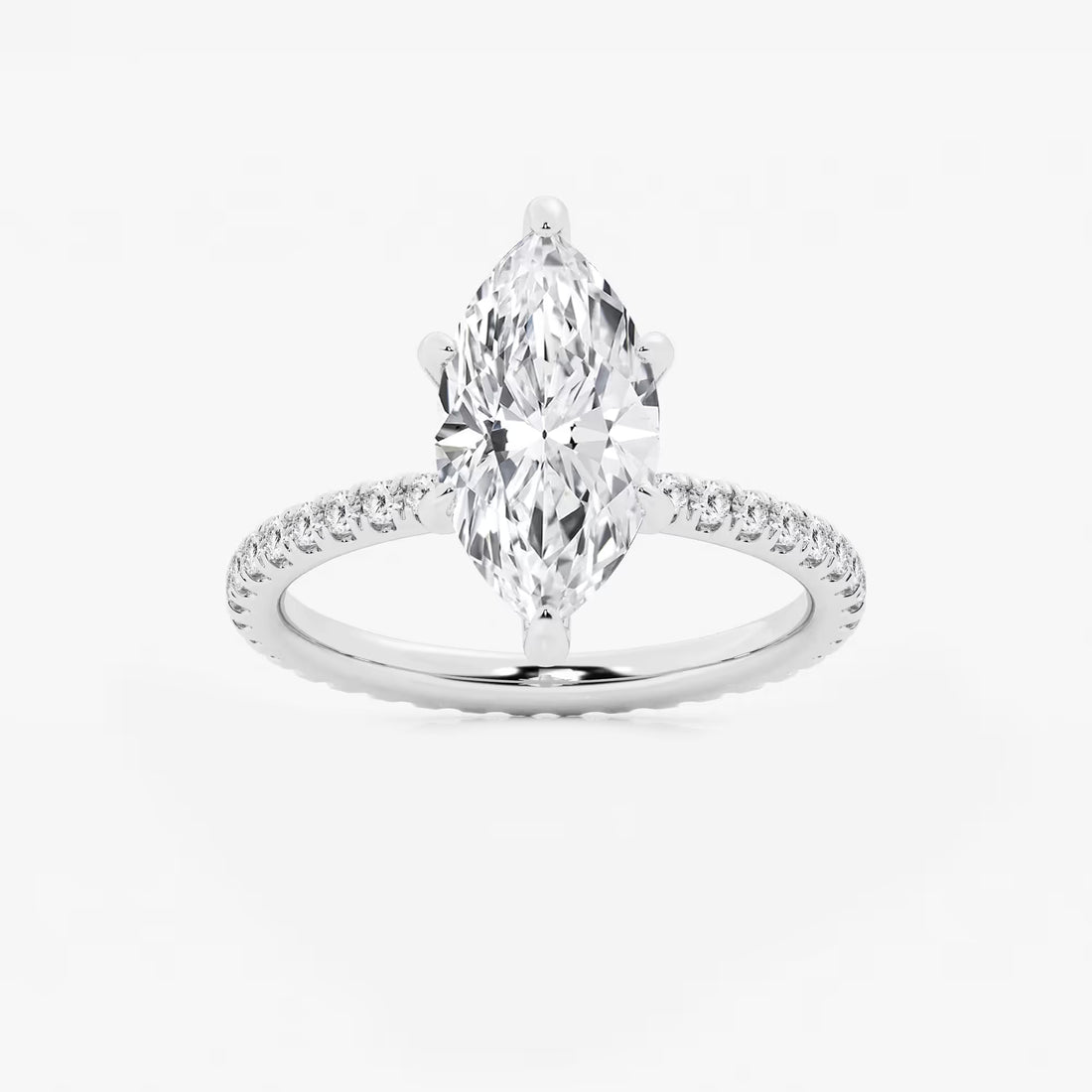 Celestia Marquise Lab-Grown Diamond Eternity Engagement Ring