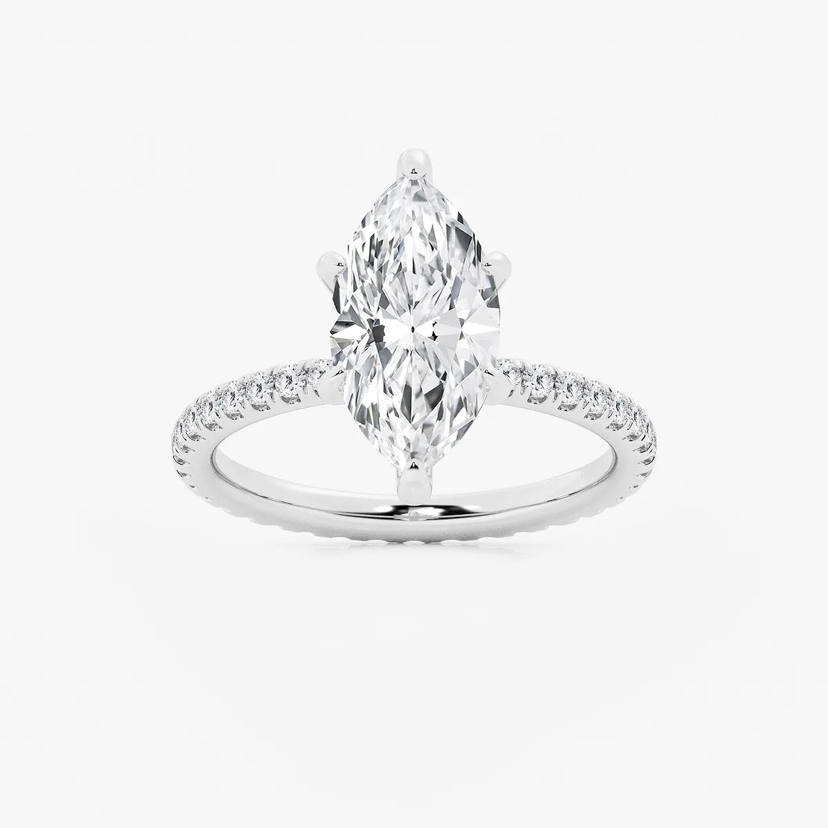 Celestia Marquise Lab-Grown Diamond Eternity Engagement Ring