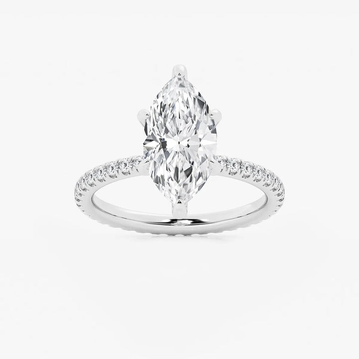 Celestia Marquise Lab-Grown Diamond Eternity Engagement Ring