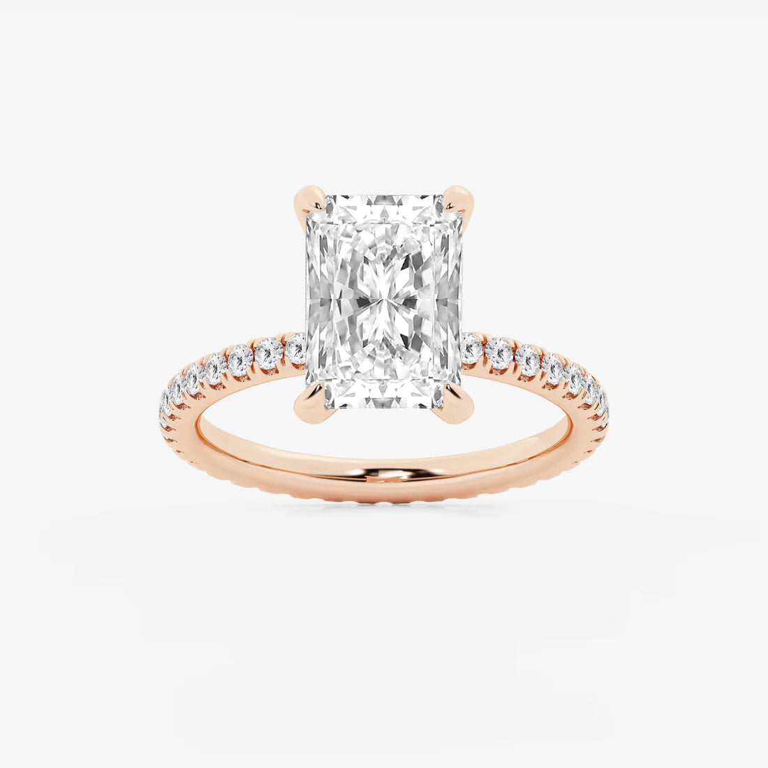 Eterna Radiant Cut Lab-Grown Diamond Full Eternity Engagement Ring