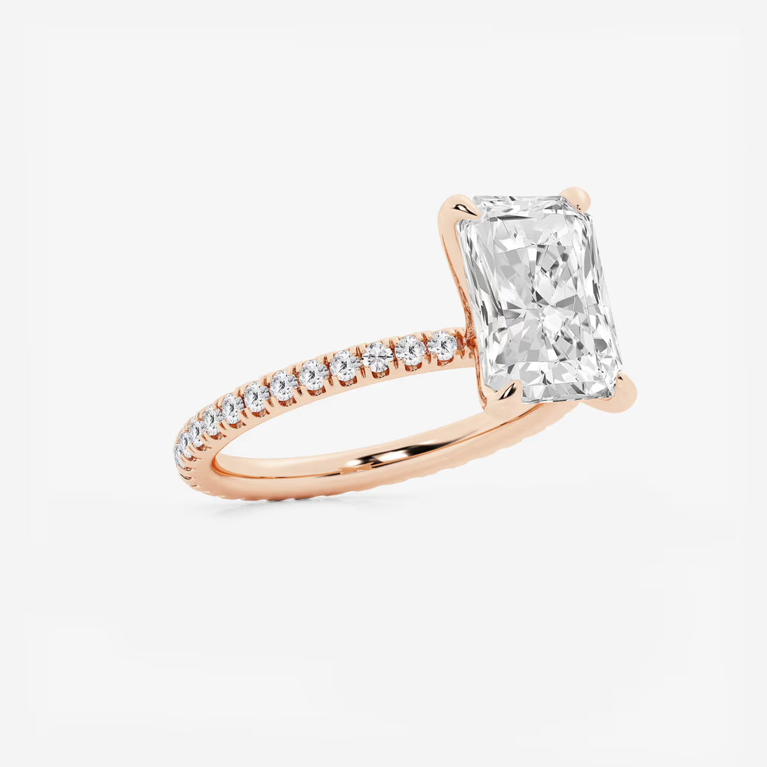 Eterna Radiant Cut Lab-Grown Diamond Full Eternity Engagement Ring