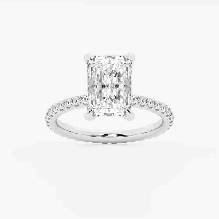 Infinitya Radiant Lab-Grown Diamond Eternity Engagement Ring