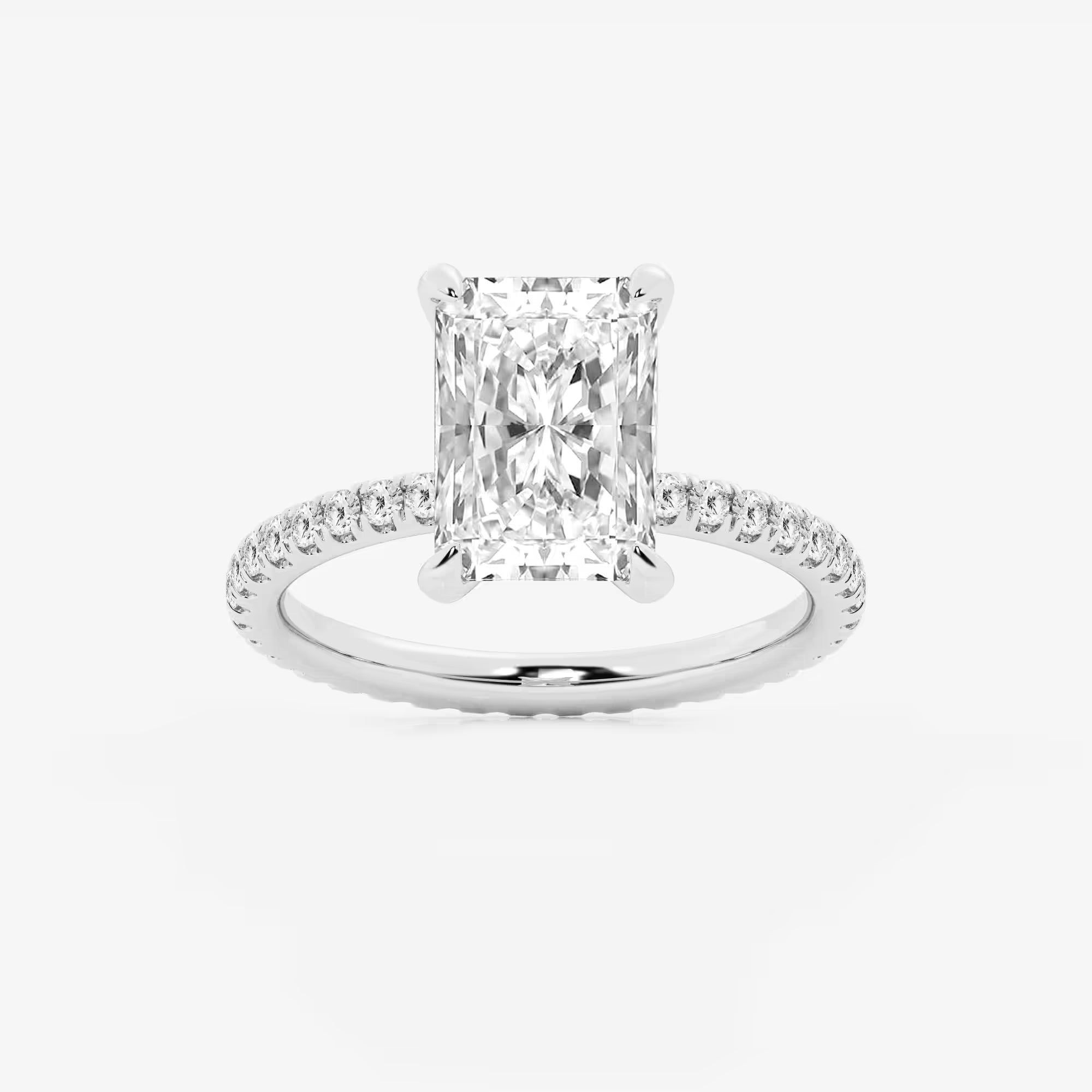 Eterna Radiant Cut Lab-Grown Diamond Full Eternity Engagement Ring