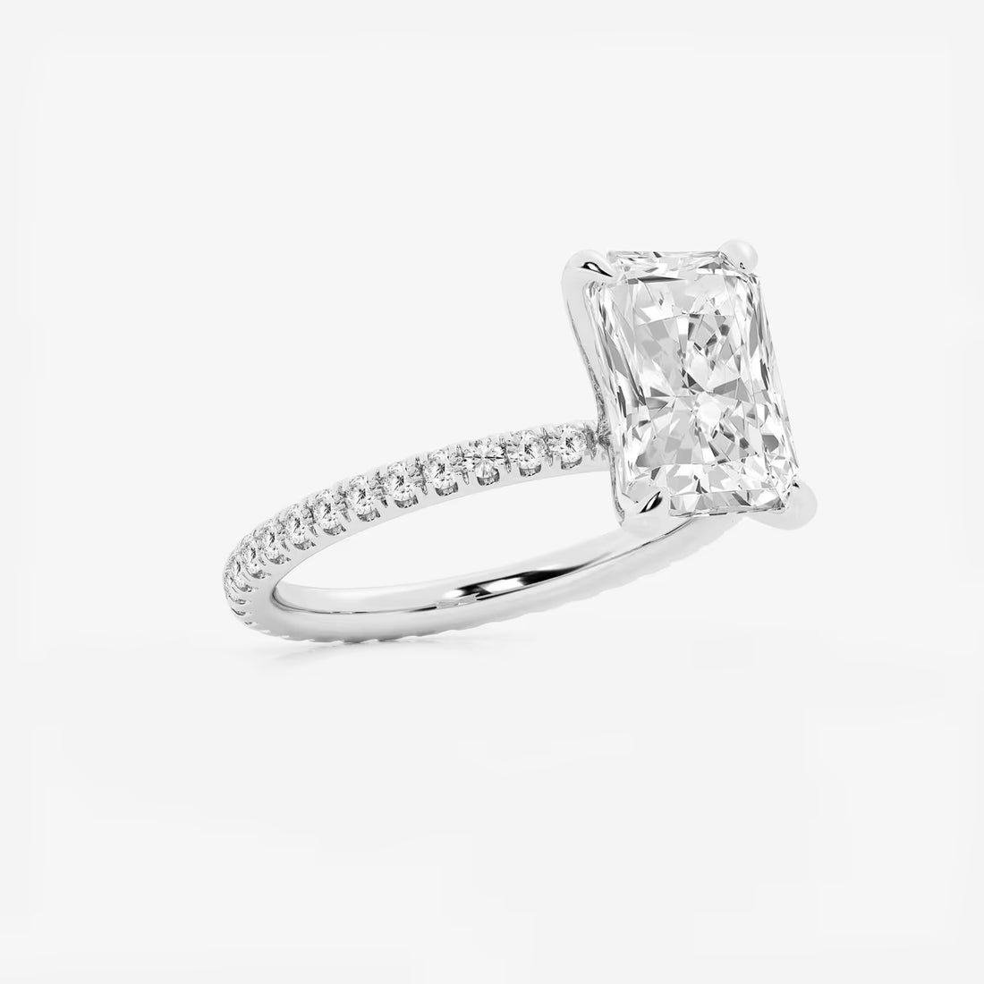 Eterna Radiant Cut Lab-Grown Diamond Full Eternity Engagement Ring