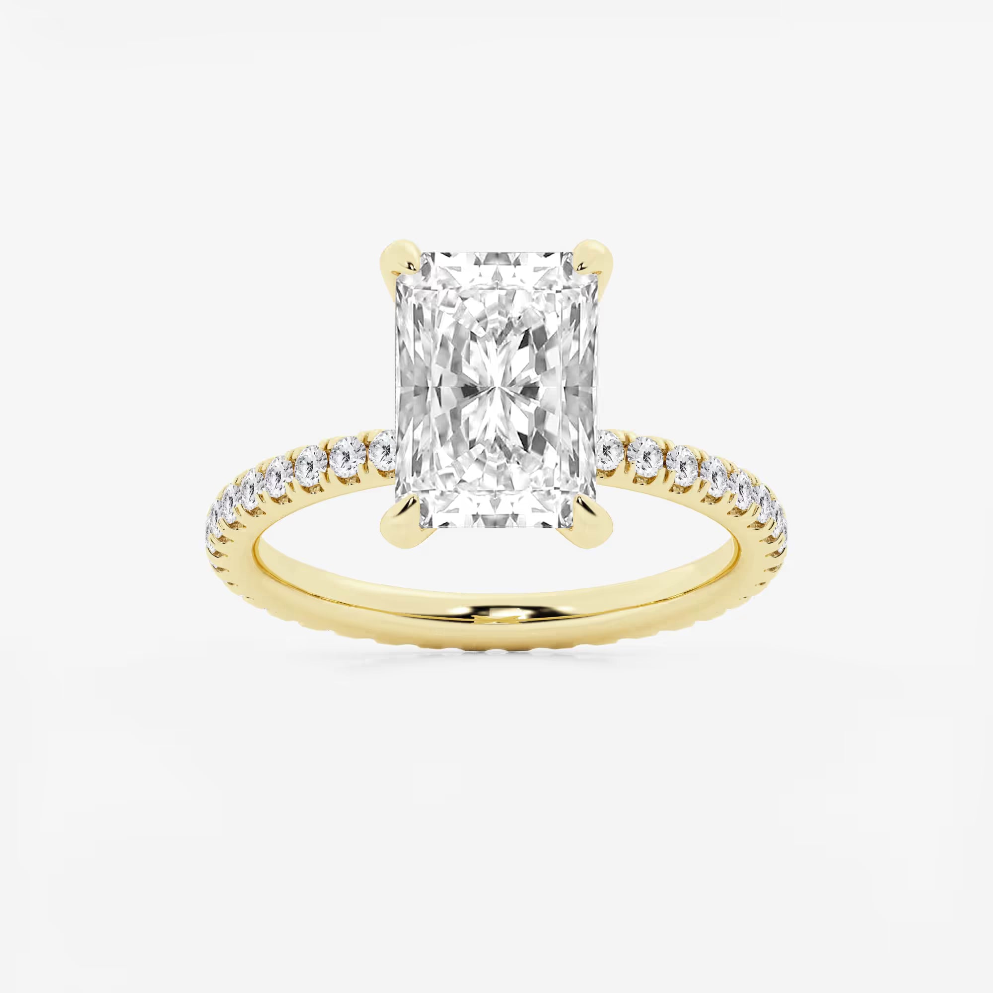 Infinitya Radiant Lab-Grown Diamond Eternity Engagement Ring