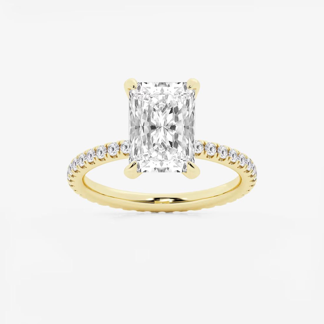Eterna Radiant Cut Lab-Grown Diamond Full Eternity Engagement Ring