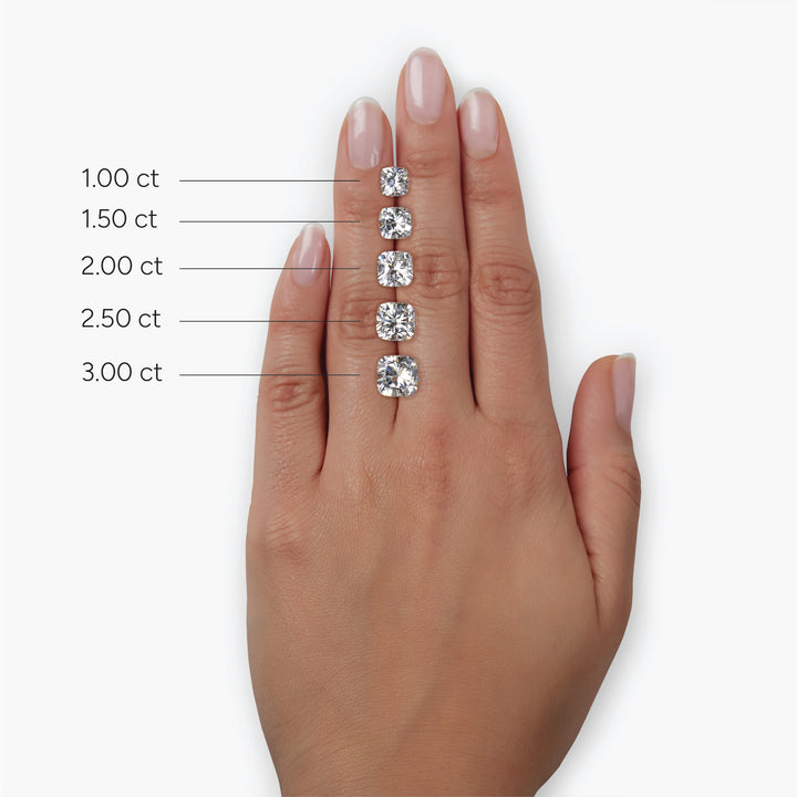 Cushion Lab Grown Diamond Woven Bridal Set