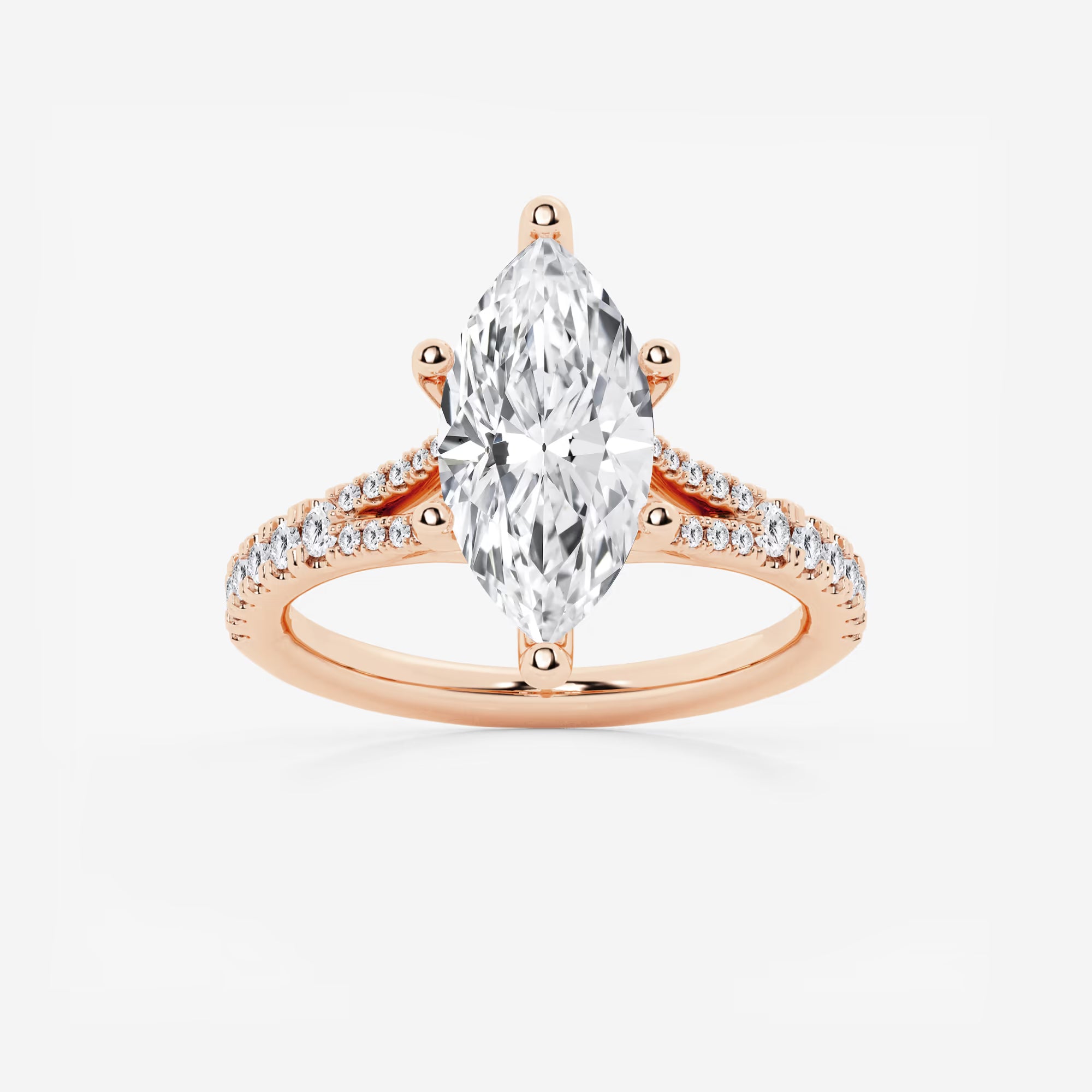 Seraphine Marquise Lab-Grown Diamond Split Shank Engagement Ring