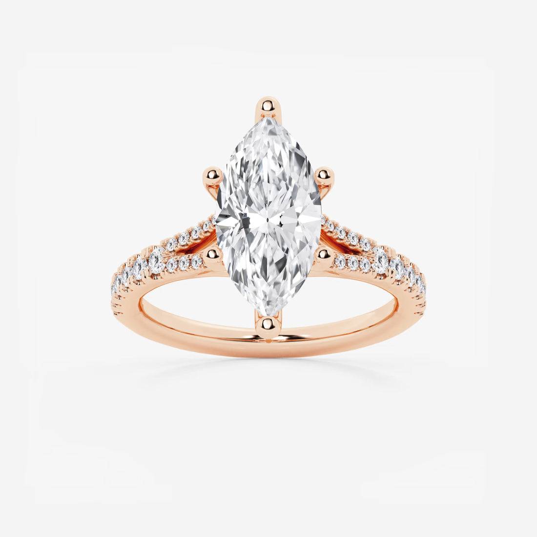Seraphine Marquise Lab-Grown Diamond Split Shank Engagement Ring
