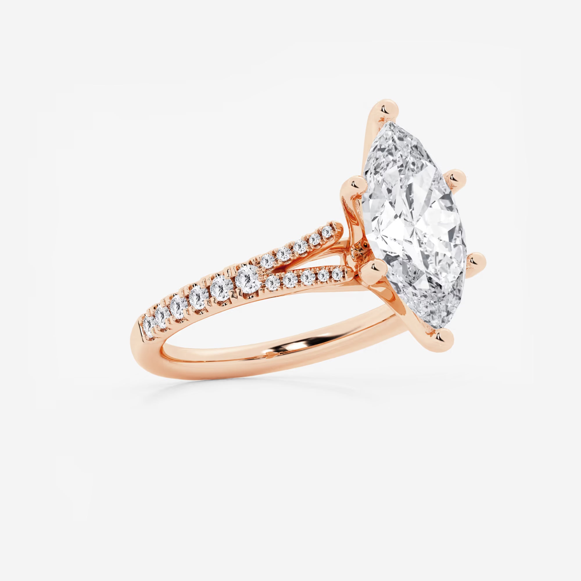 Seraphine Marquise Lab-Grown Diamond Split Shank Engagement Ring