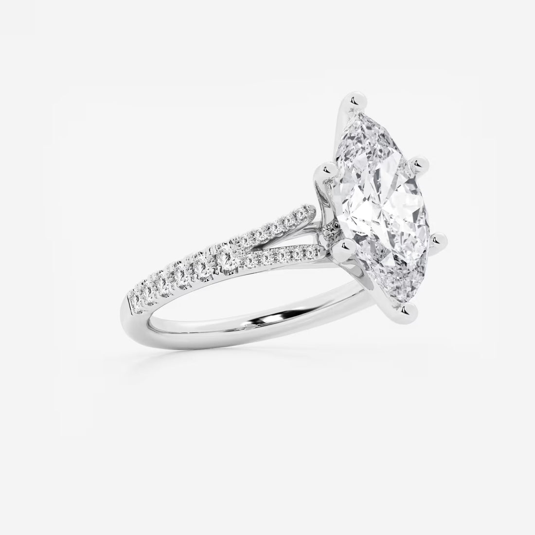 Seraphine Marquise Lab-Grown Diamond Split Shank Engagement Ring