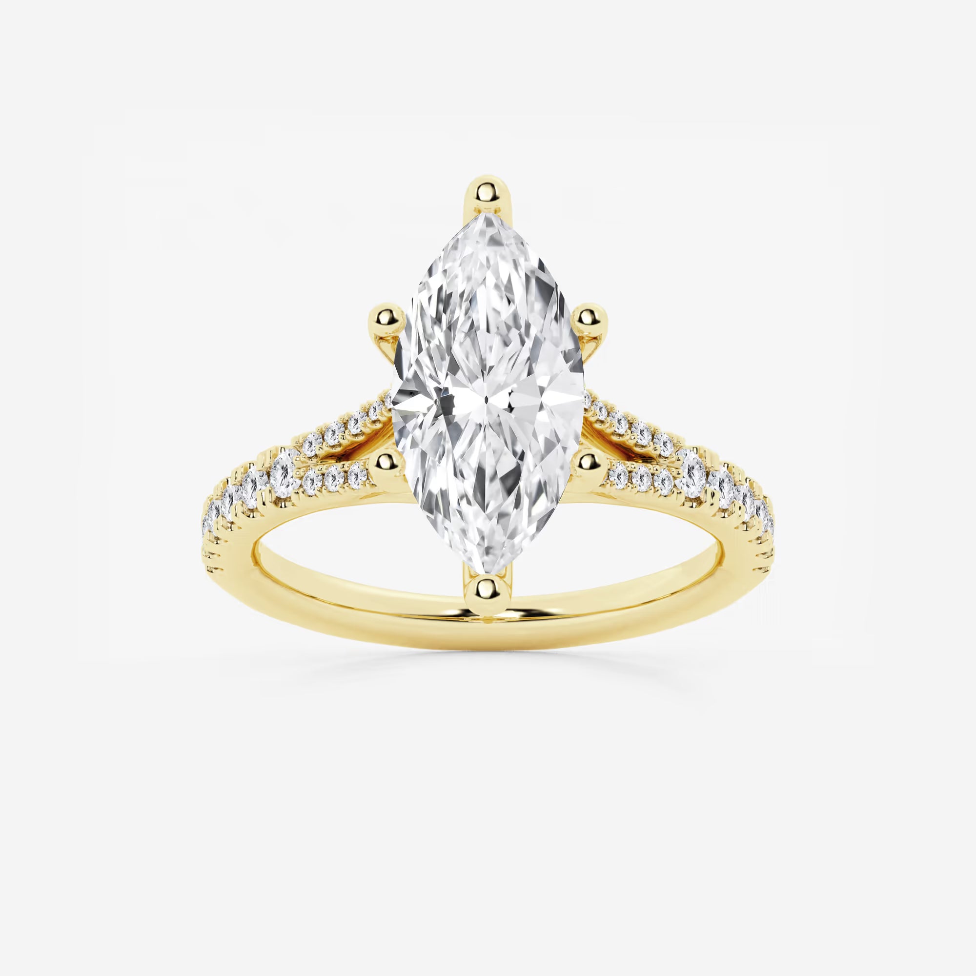 Seraphine Marquise Lab-Grown Diamond Split Shank Engagement Ring