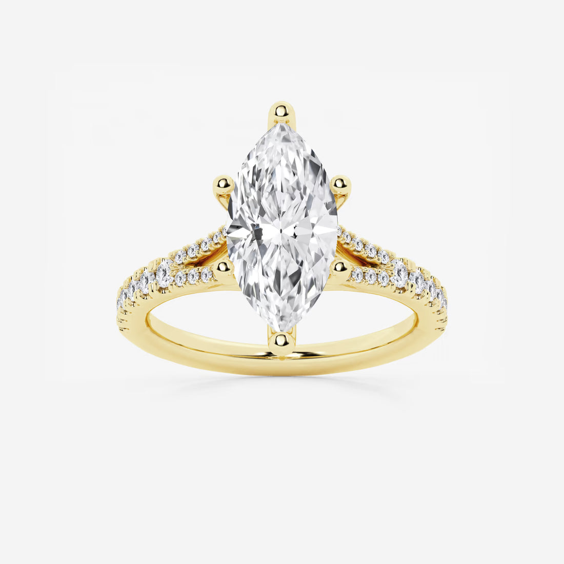 Seraphine Marquise Lab-Grown Diamond Split Shank Engagement Ring