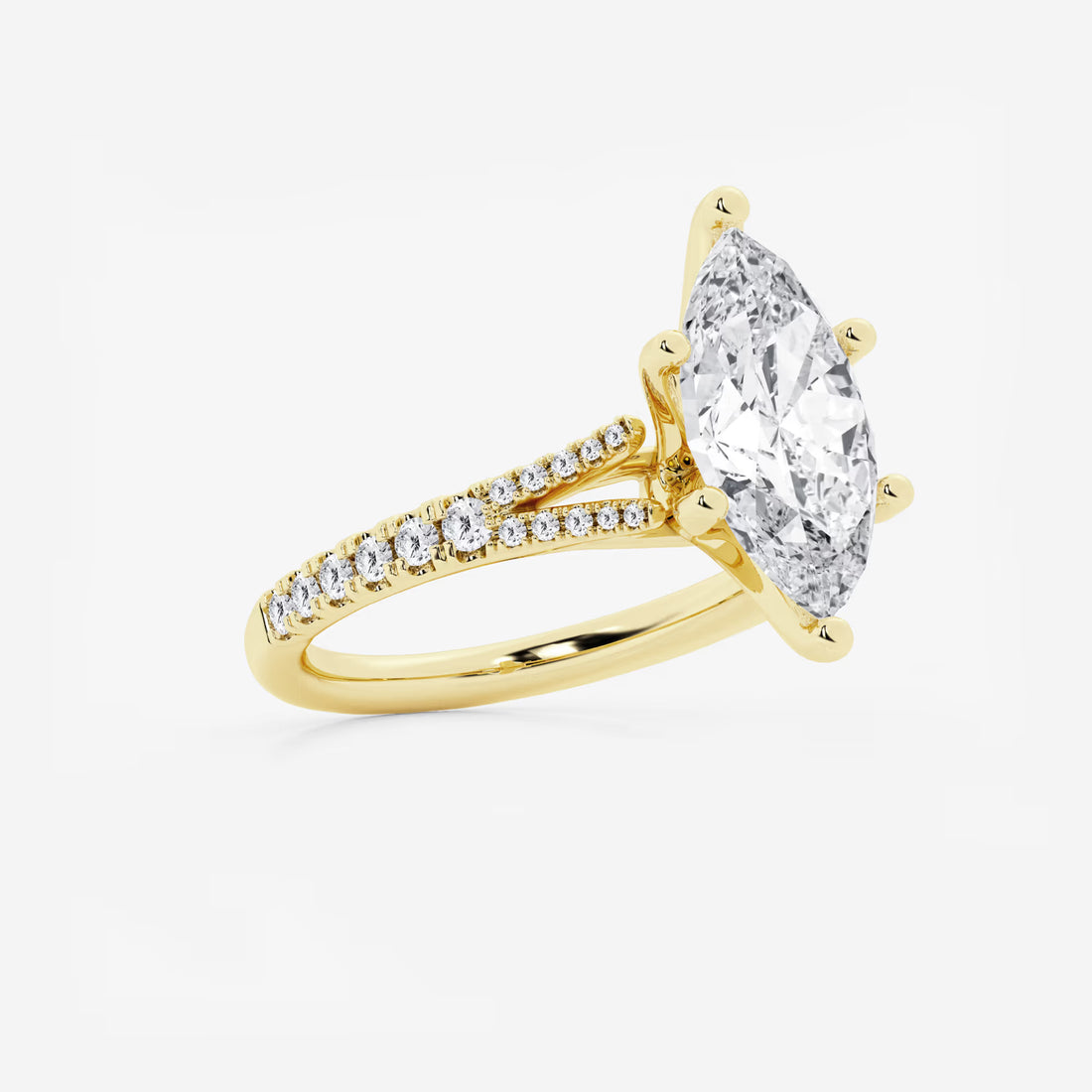 Seraphine Marquise Lab-Grown Diamond Split Shank Engagement Ring