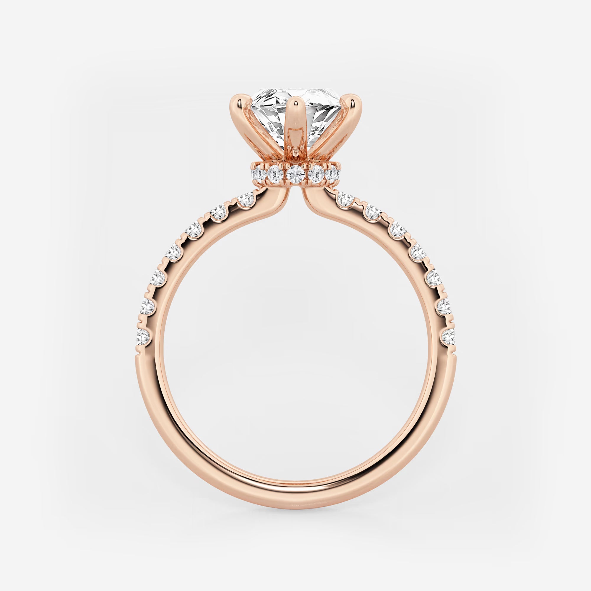 Aurora Marquise Lab-Grown Diamond Hidden Halo Engagement Ring