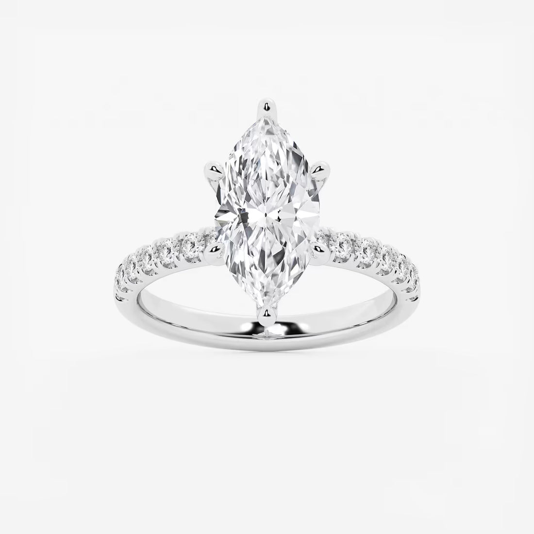Aurora Marquise Lab-Grown Diamond Hidden Halo Engagement Ring