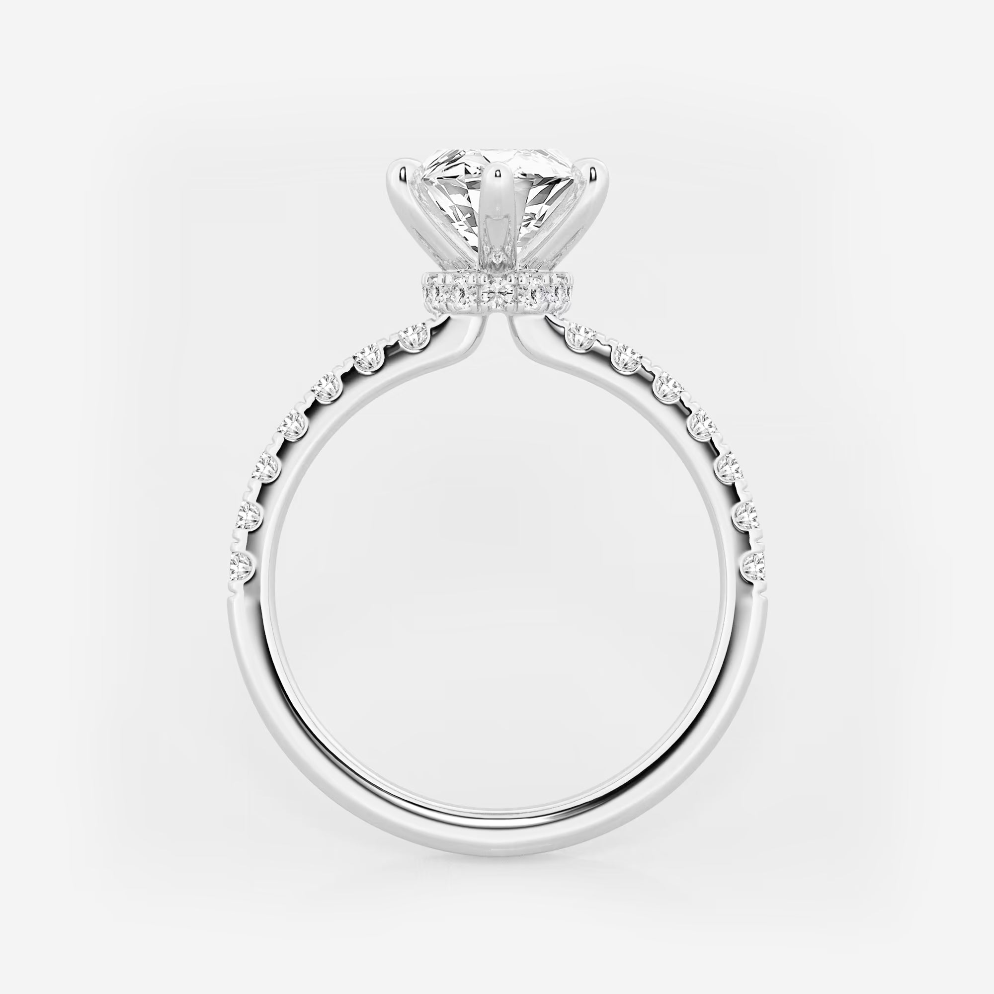 Aurora Marquise Lab-Grown Diamond Hidden Halo Engagement Ring