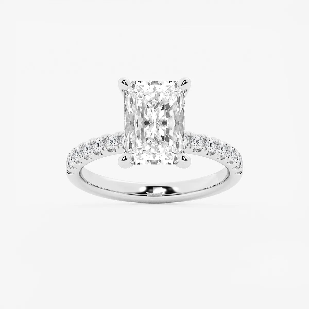 Rosavelle Radiant Lab-Grown Diamond Hidden Halo Engagement Ring