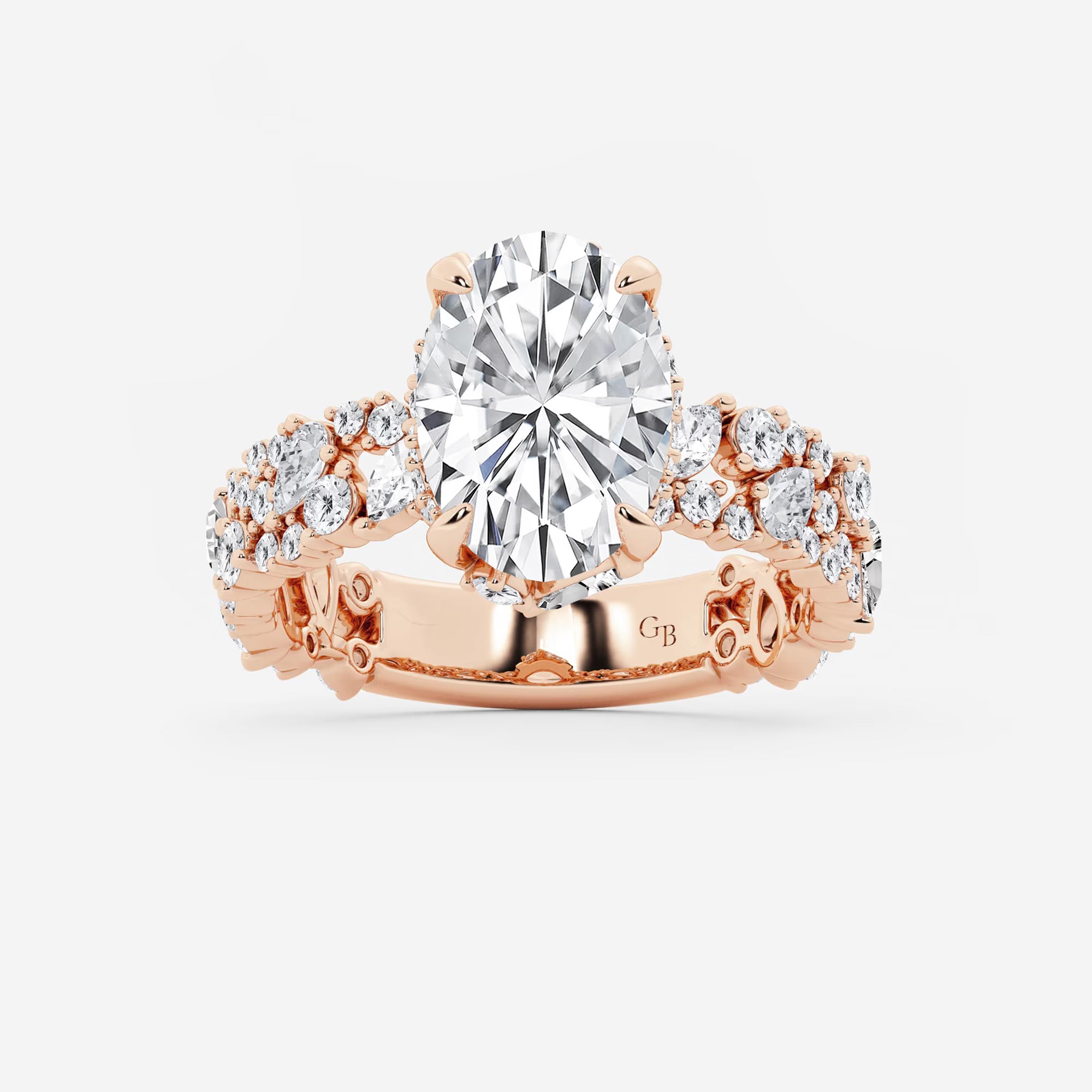 Oval Lab Grown Diamond Engagement Ring