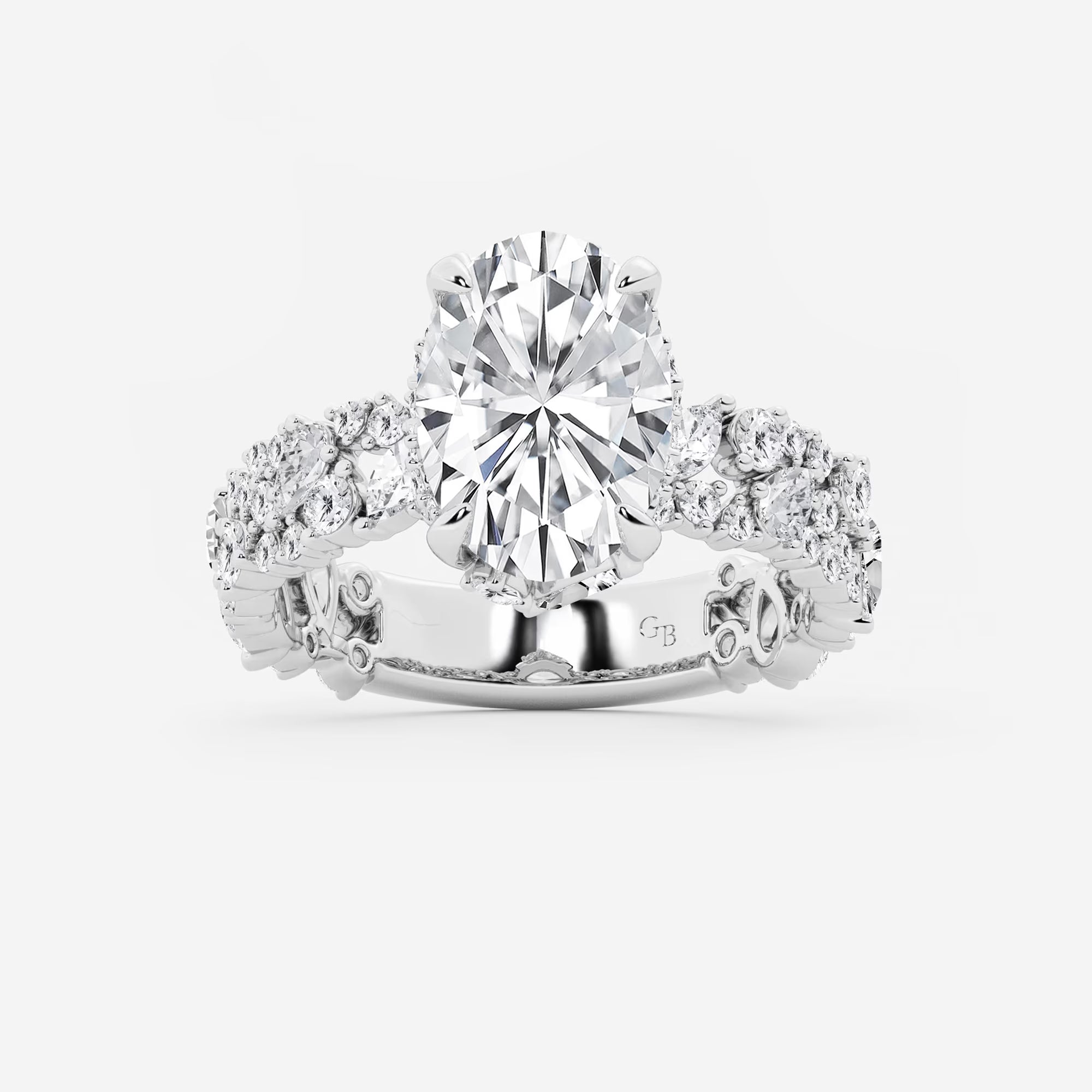 Oval Lab Grown Diamond Engagement Ring