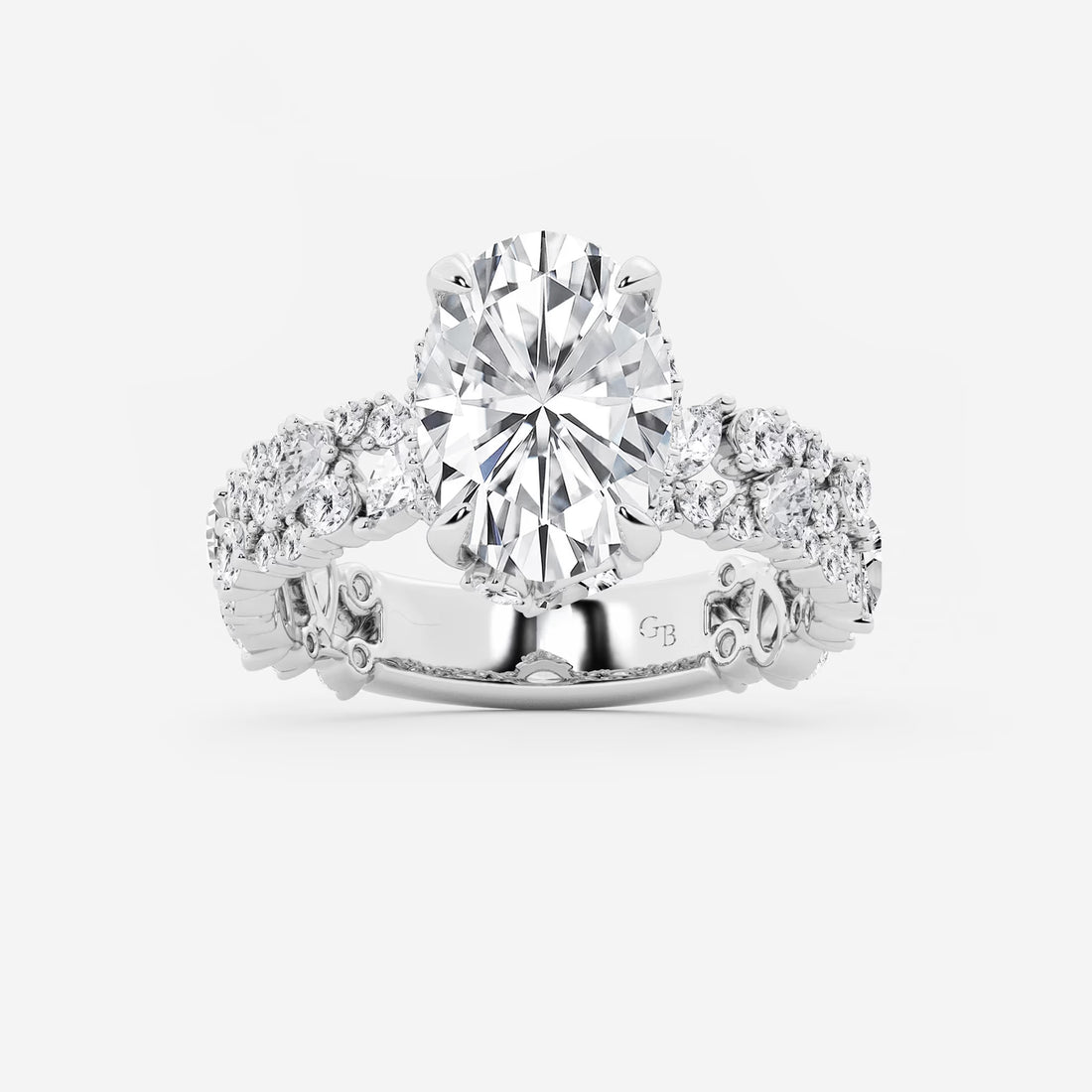Oval Lab Grown Diamond Engagement Ring