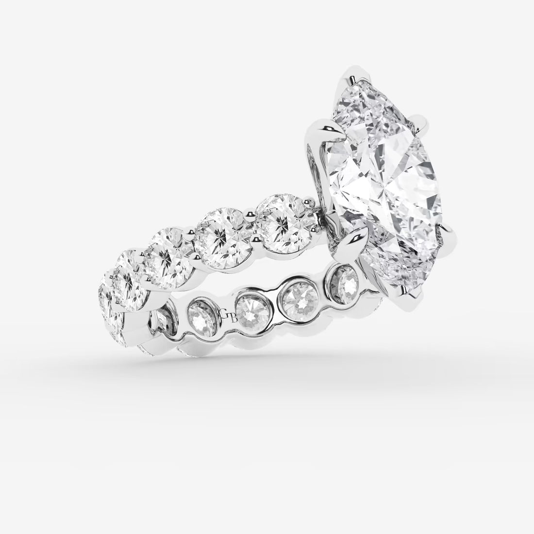Eterna Marquise Lab-Grown Diamond Solitaire Eternity Engagement Ring