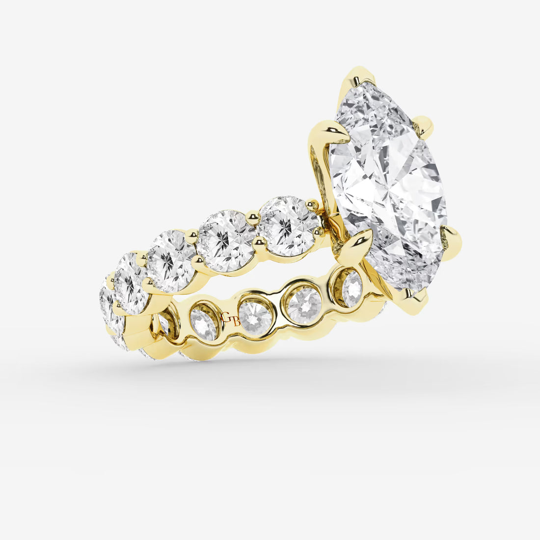 Eterna Marquise Lab-Grown Diamond Solitaire Eternity Engagement Ring