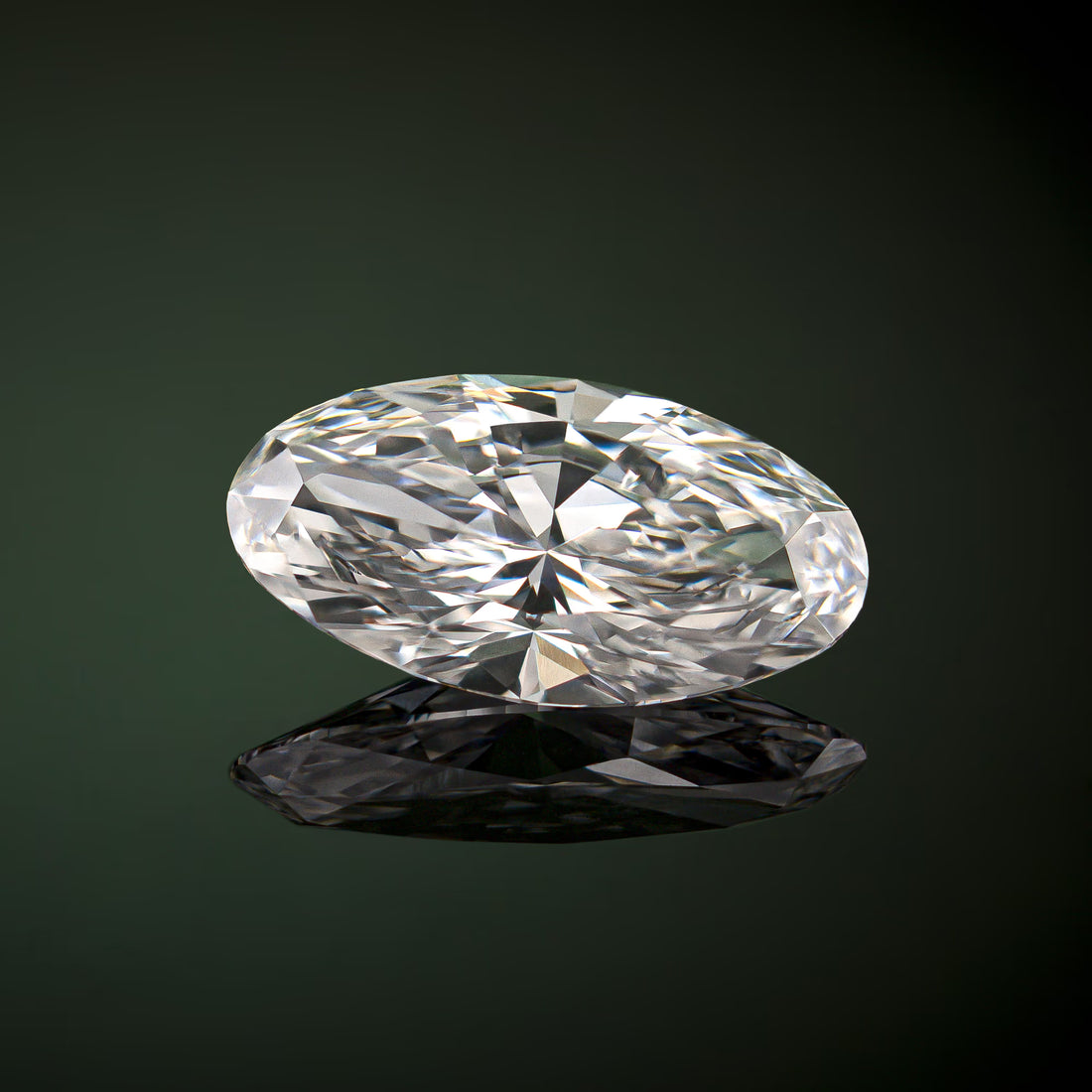 Veloura Moval Lab-Grown Diamond Vintage Solitaire Engagement Ring