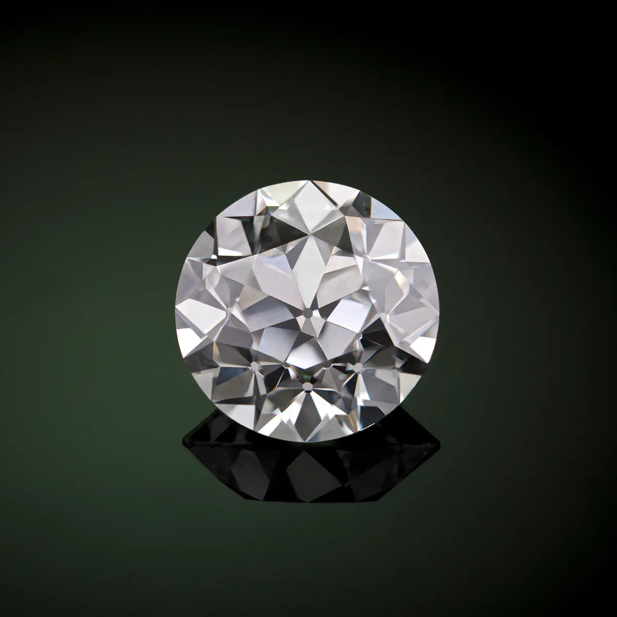 Heirloom Lumière Old European Cut Lab-Grown Diamond Hidden Halo Double Row Vintage Ring