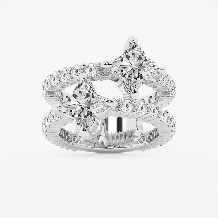 Muse Floréa Multi-Shape Lab-Grown Diamond Asymmetric Flower Ring