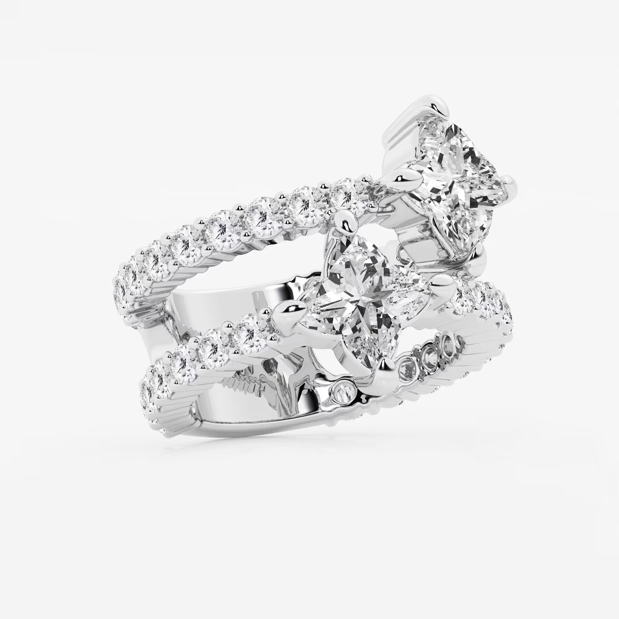 Muse Floréa Multi-Shape Lab-Grown Diamond Asymmetric Flower Ring