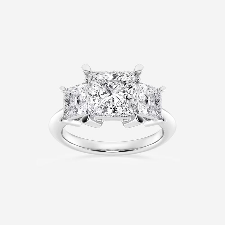 Trinity Royale Princess Cut Lab-Grown Diamond Three-Stone Engagement Ring