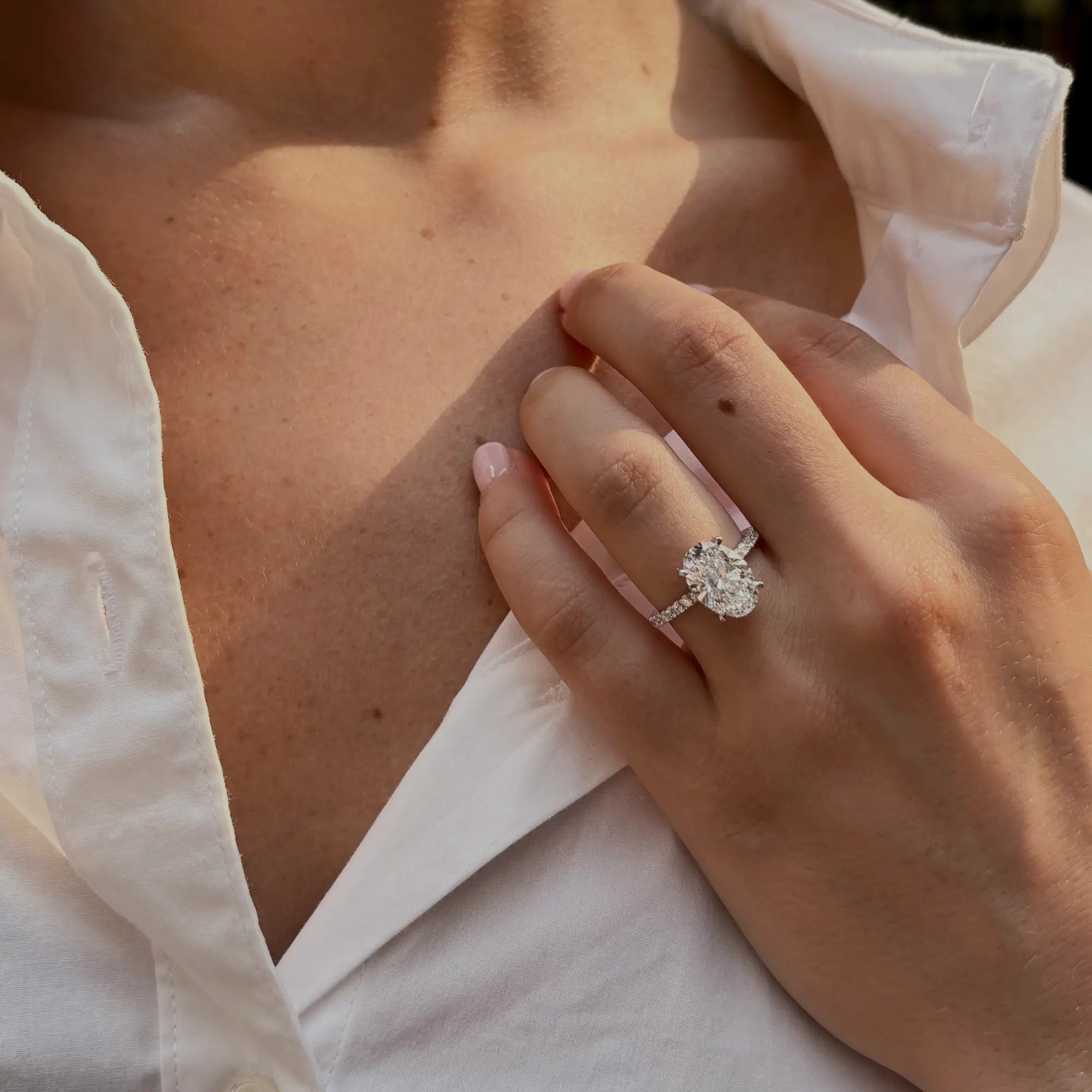 Oval Cut Solitaire Engagement Ring