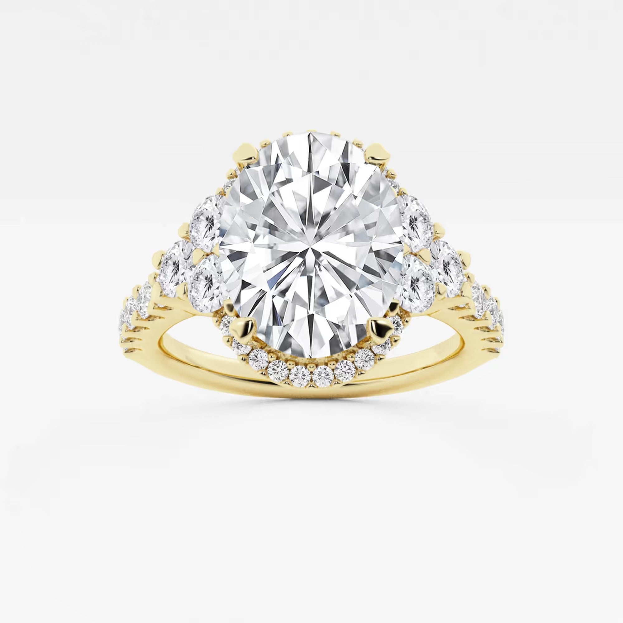 Aurelia Oval Lab Grown Diamond Halo Engagement Ring